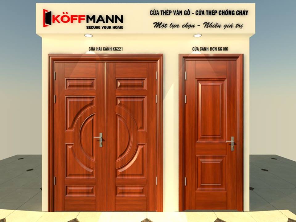 Thương hiệu cửa thép vân gỗ cao cấp - Koffmann