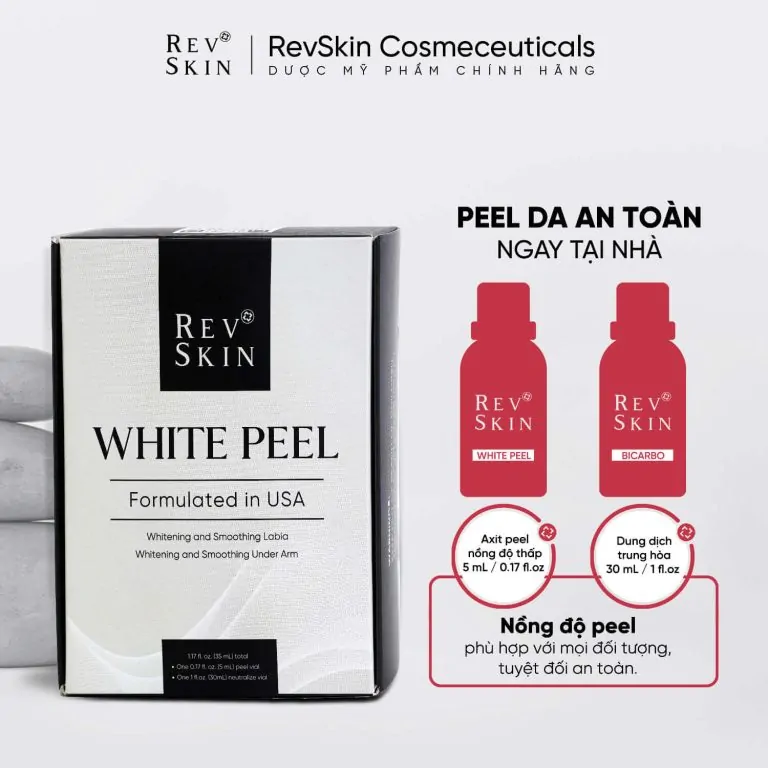 Sản phẩm peel trị sẹo rỗ chính hãng - RevSkin White Peel 