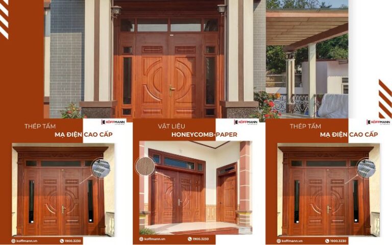 cửa thép vân gỗ chính hãng tại Khánh Hoà